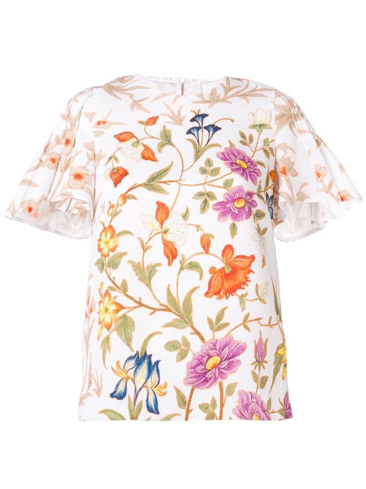 Peter Pilotto Botanical Print Blouse - White