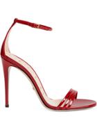 Gucci Strappy Stiletto Sandals - Red