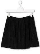 Baby Dior Flared Pleated Mini Skirt - Black