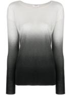Majestic Filatures Ombre Knitted Top - Grey