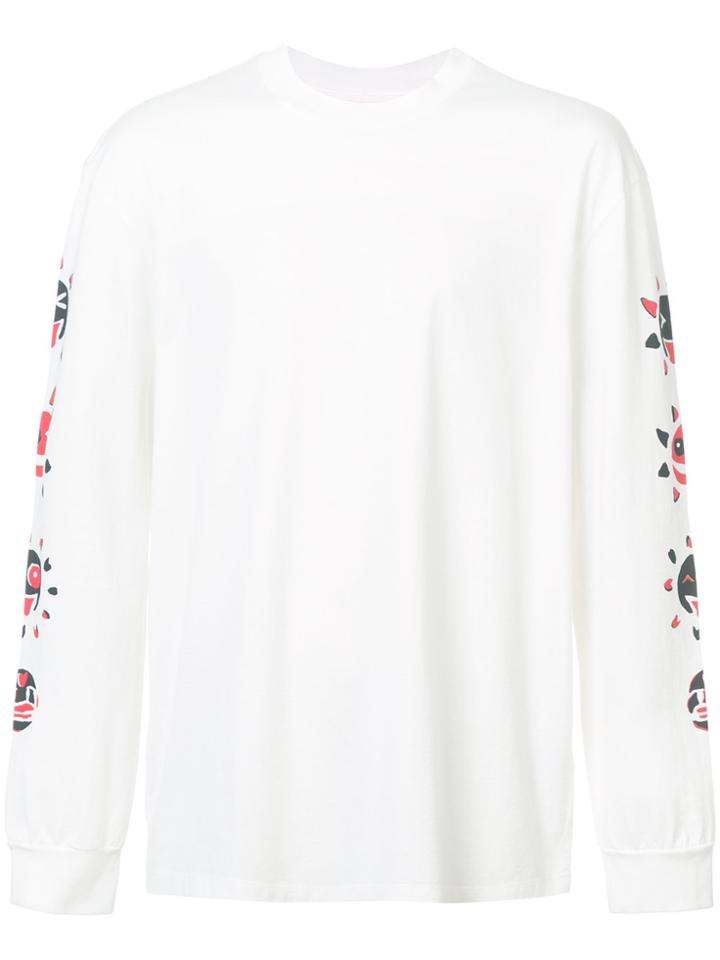 Maison Margiela Printed Long Sleeve T-shirt - White