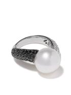 Yoko London 18kt White Gold Twilight South Sea Pearl And Diamond Ring