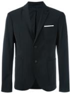 Neil Barrett Classic Casual Blazer, Men's, Size: 50, Black, Polyester/spandex/elastane/viscose