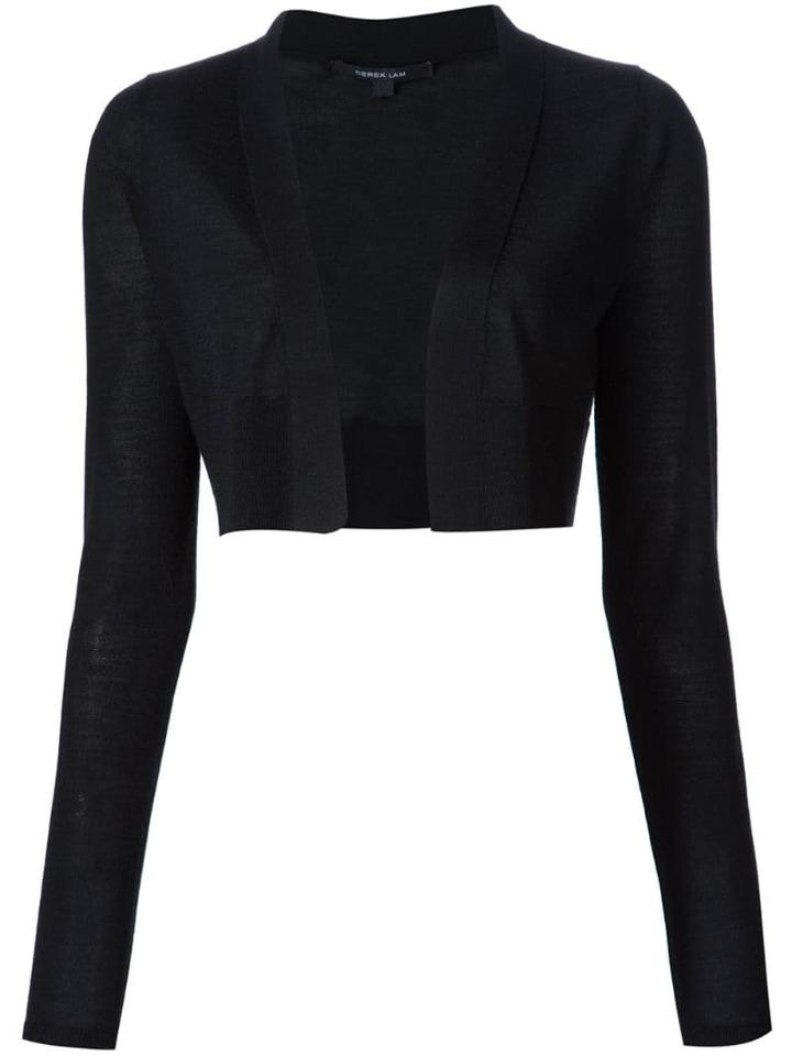 Derek Lam Noemi Long Sleeve Cardigan - Black