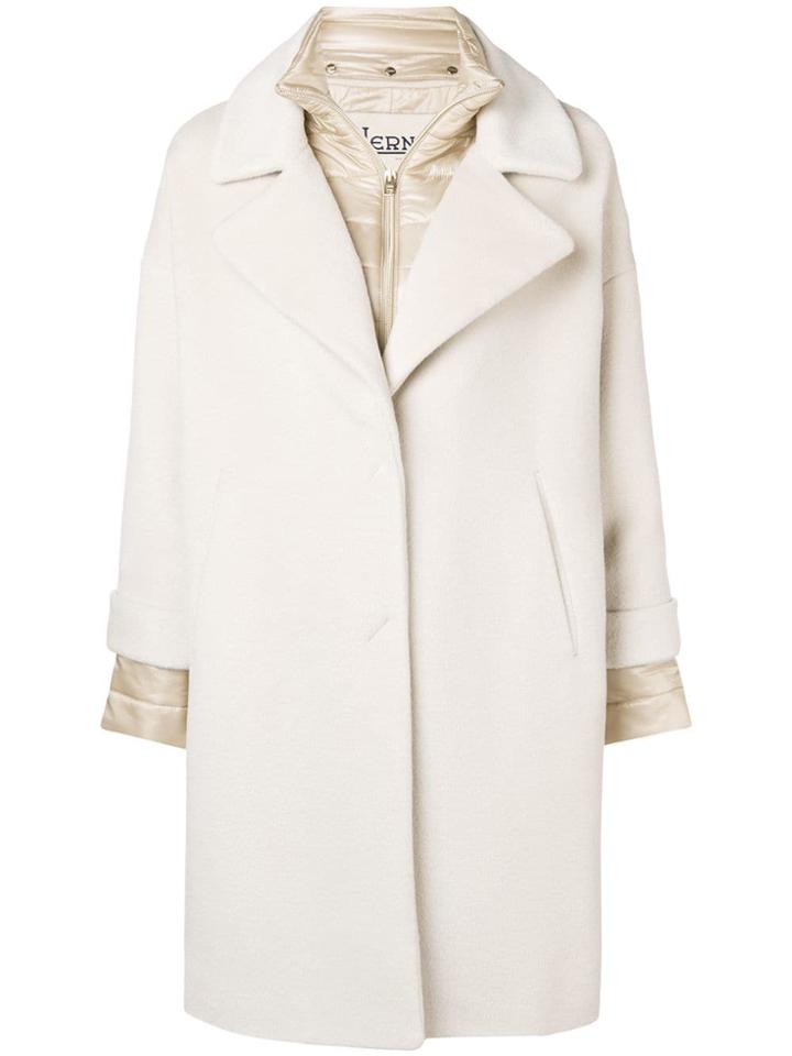 Herno Single Breasted Coat - Neutrals