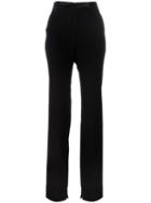Ann Demeulemeester Blanche Split Hem High-waisted Trousers, Women's, Size: 38, Black, Cotton/rayon/virgin Wool