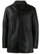 Ajmone Lined Button Jacket - Brown