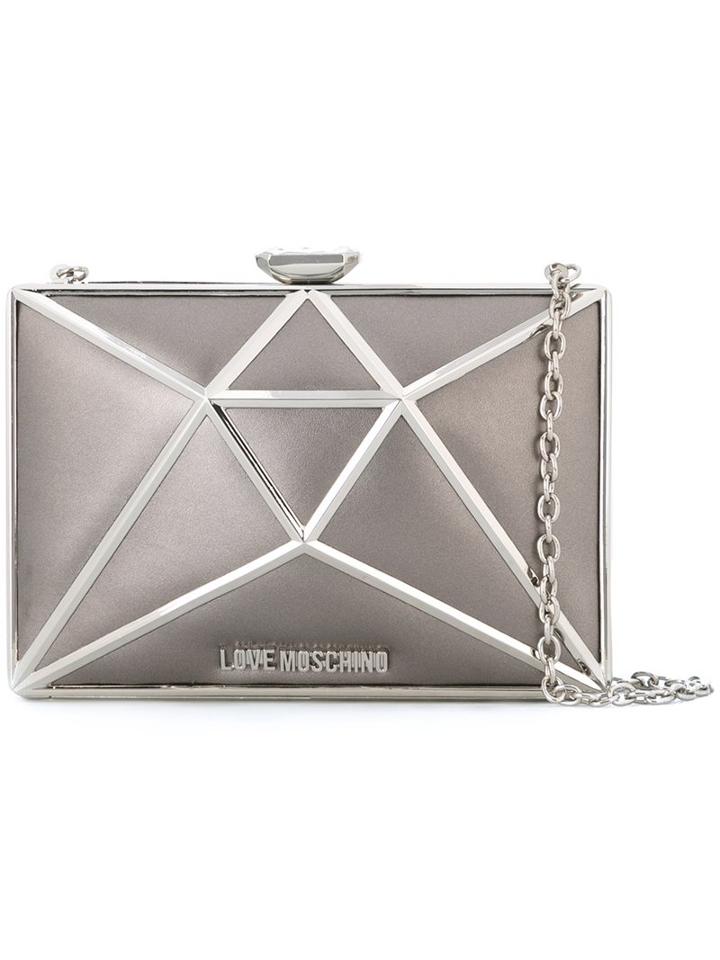 Love Moschino Geometric Clutch