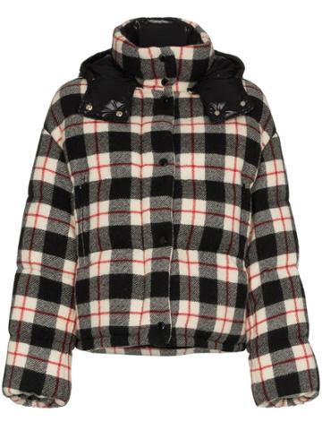 Moncler Monc Caille Jkt Check Prnt - Black