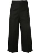 Estnation Cropped Tailored Trousers - Black