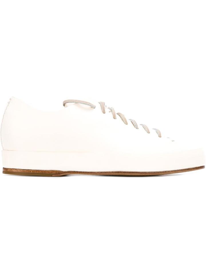 Feit Lace-up Sneakers, Men's, Size: 45, White, Leather