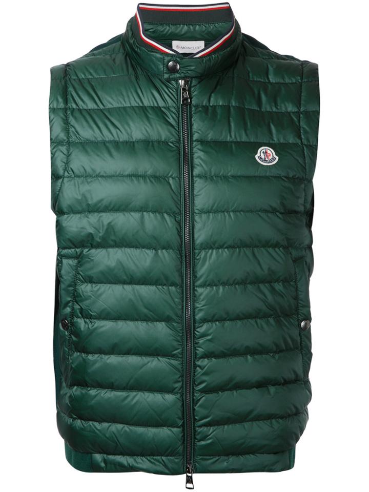 Moncler Classic Padded Gilet - Green