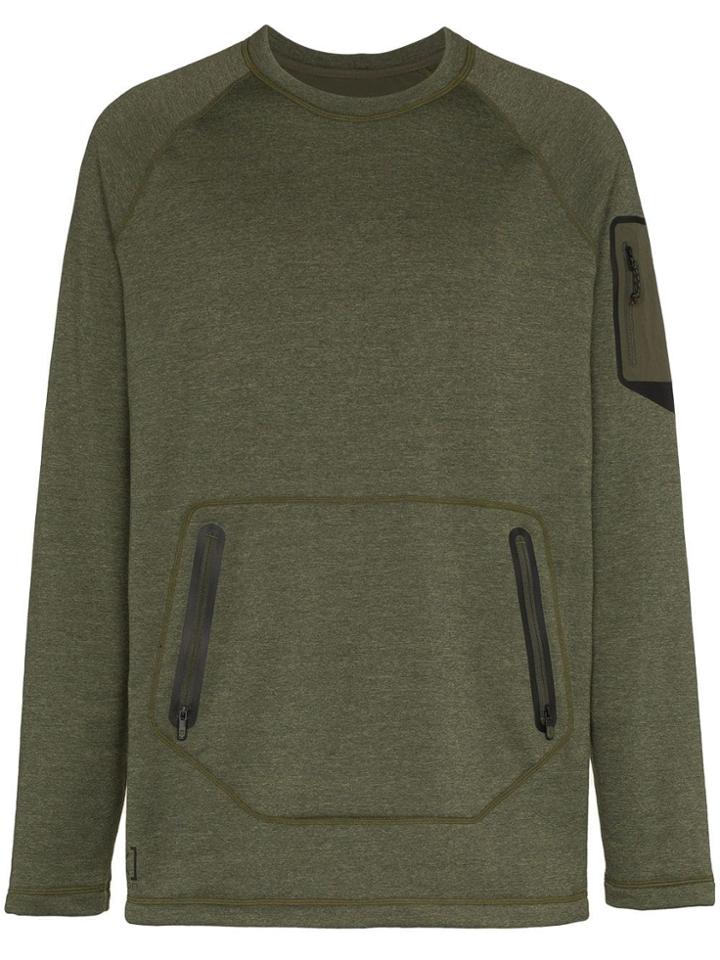 Burton Ak Piston Zip Pocket Jumper - Green