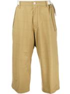 Sacai Grid Print Trousers - Brown