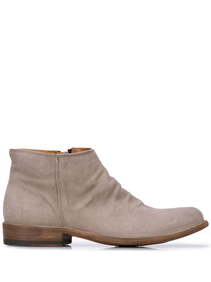 Fiorentini + Baker Zipped Ankle Boots - Grey