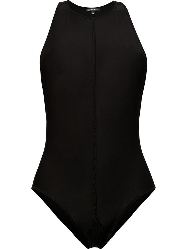 Ann Demeulemeester Racerback Body, Women's, Size: 40, Black, Cotton/nylon/spandex/elastane