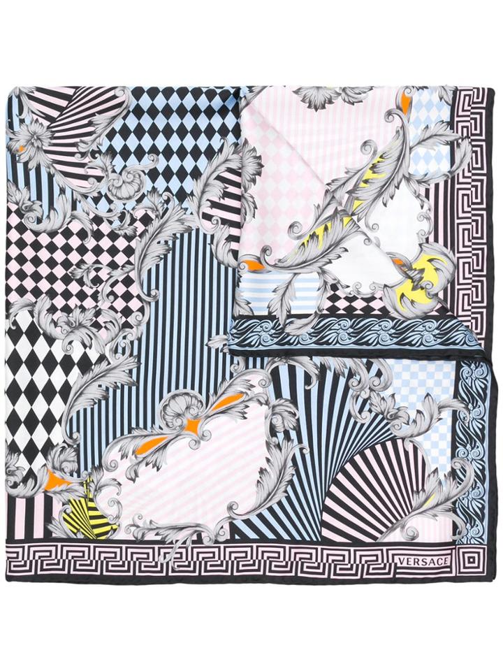 Versace Harlequin Print Foulard - Multicolour