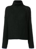 Victoria Victoria Beckham Ribbed Detail Jumper - Black