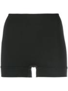 Wone Flat Front Shorts - Black