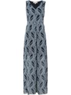 Michael Michael Kors Printed Jumpsuit, Women's, Size: 6, Blue, Polyester