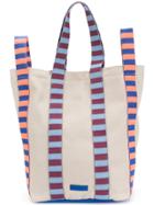 Marni Striped Handles Tote Bag - Nude & Neutrals
