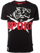 Plein Sport Tiger Print T-shirt, Men's, Size: Xl, Black