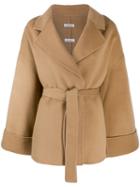 P.a.r.o.s.h. Belted Wrap-style Coat - Neutrals