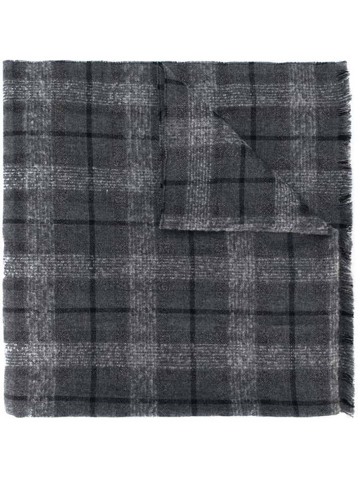 Brunello Cucinelli Large Checked Scarf
