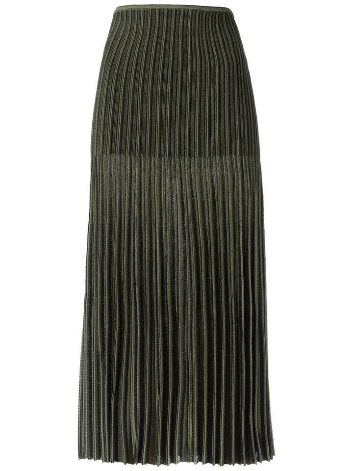 Gig - Midi Knitted Skirt - Women - Polyamide/polyester/viscose - M, Green, Polyamide/polyester/viscose