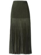 Gig - Midi Knitted Skirt - Women - Polyamide/polyester/viscose - M, Green, Polyamide/polyester/viscose