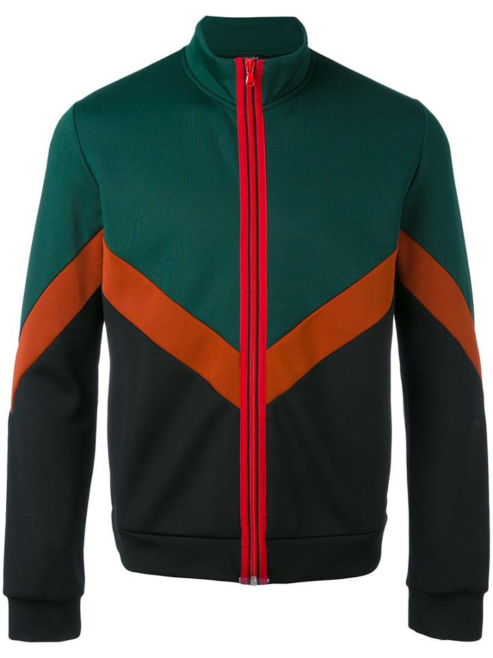 No21 - Zipped Sweatshirt - Men - Cotton/polyester/spandex/elastane - S, Green, Cotton/polyester/spandex/elastane
