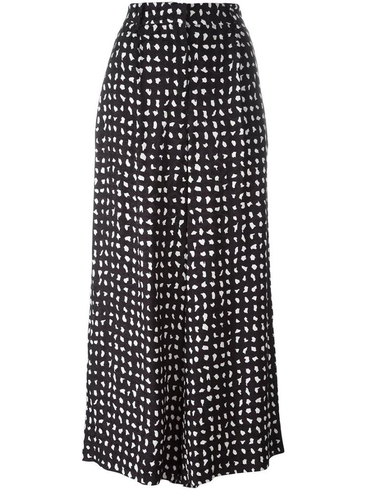 Christian Wijnants Polka Dot Wide-leg Trousers, Women's, Size: 38, Black, Viscose