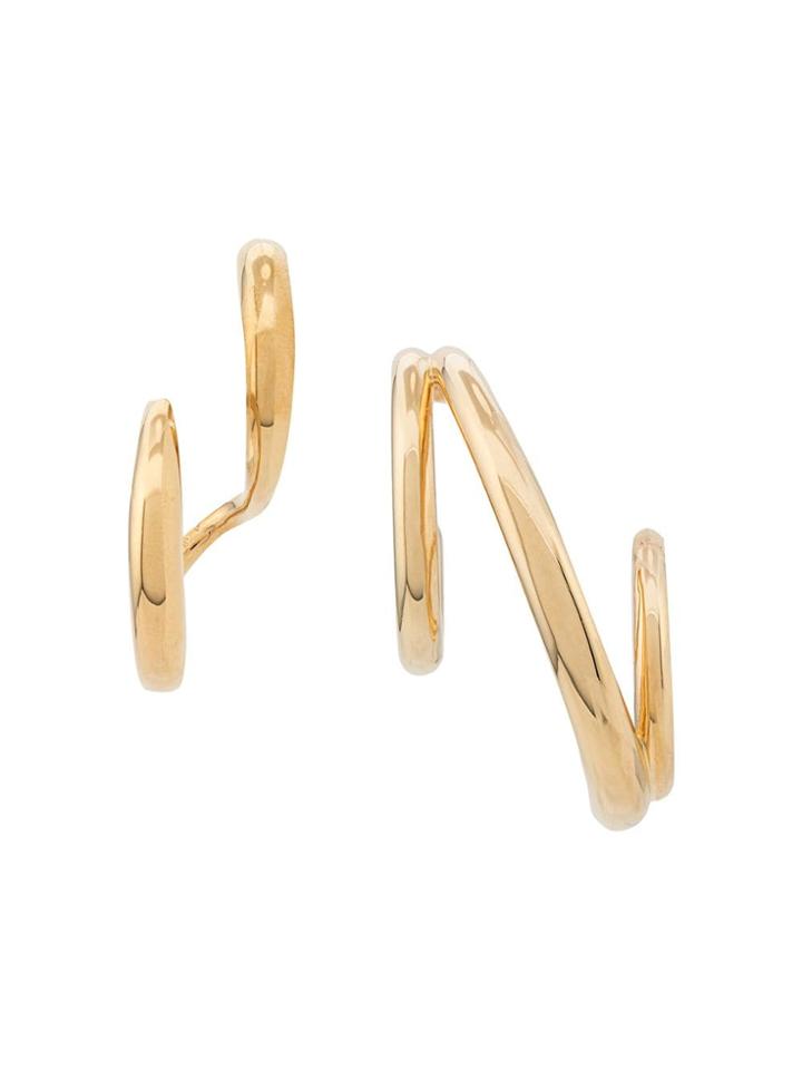 Charlotte Chesnais Triplet And Curl Earring - Gold