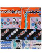 Emilio Pucci La Villa Print Silk-twill Scarf - Pink
