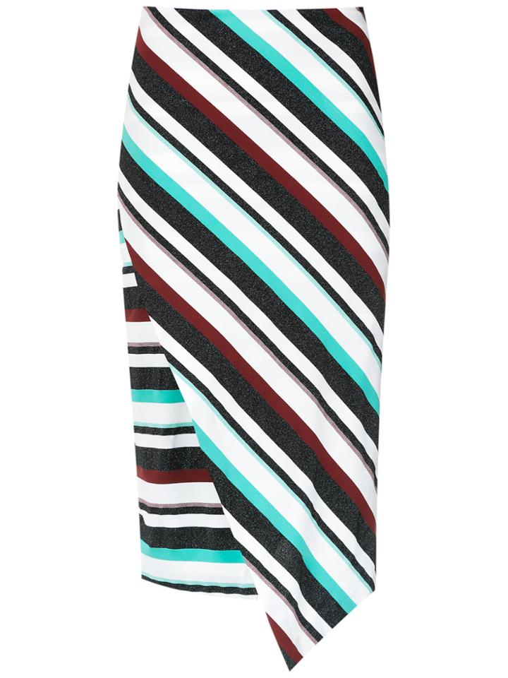 Tufi Duek Asymmetric Striped Skirt - Multicolour