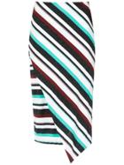 Tufi Duek Asymmetric Striped Skirt - Multicolour