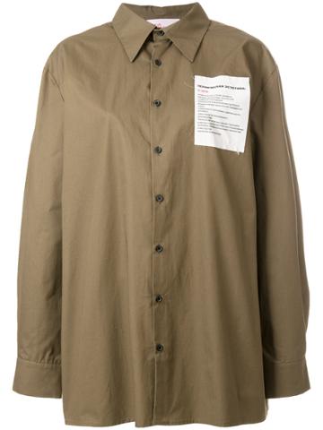 Yulia Yefimtchuk Oversized Shirt - Green