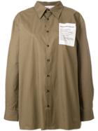 Yulia Yefimtchuk Oversized Shirt - Green