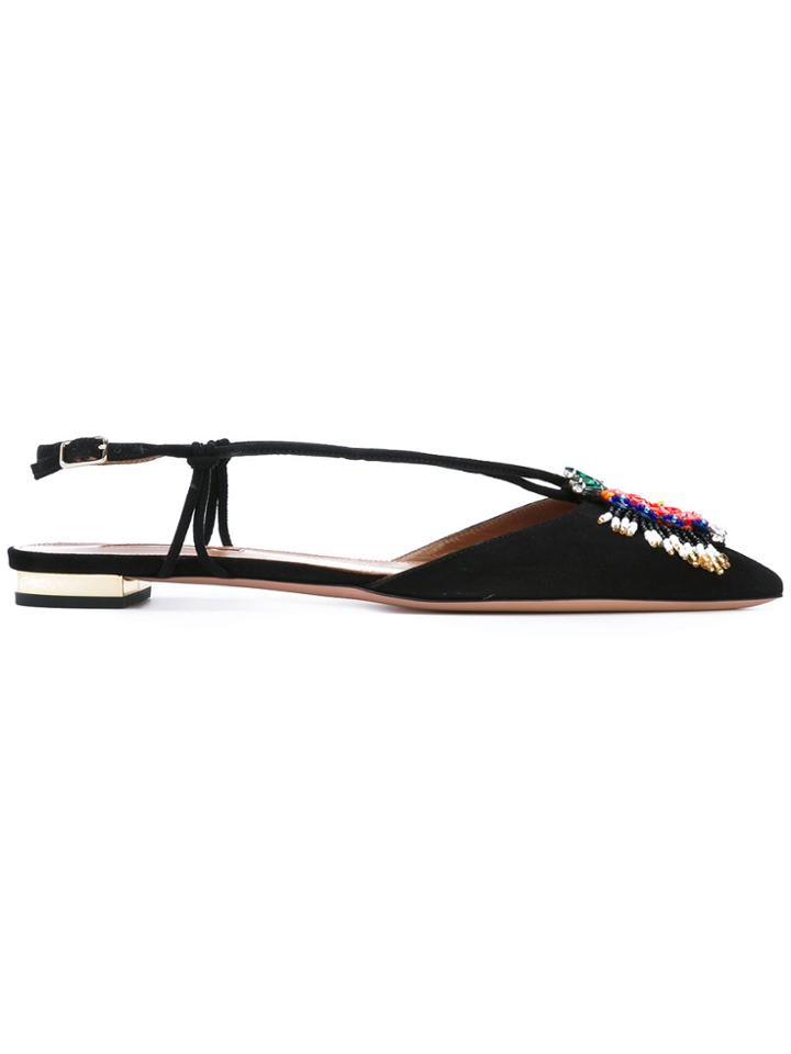 Aquazzura 'ananas' Ballerinas - Black