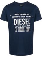 Diesel Logo Printed T-shirt - Blue