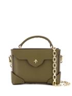 Manu Atelier Micro Bold Cross Body Bag - Green