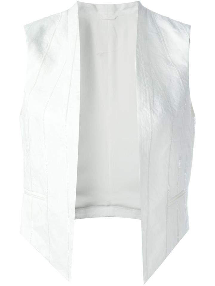 Brunello Cucinelli Sequined Exposed Seam Waistcoat