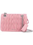 Miu Miu Quilted Crossbody Bag, Women's, Pink/purple, Calf Leather/metal (other)