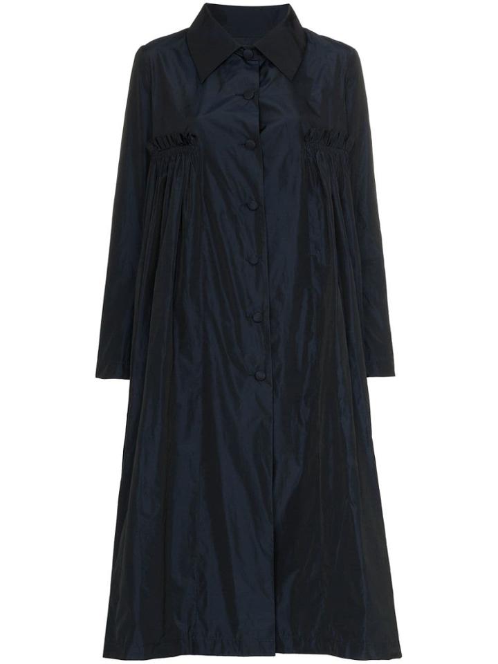 Molly Goddard X Browns Pluto Taffeta Coat - Blue