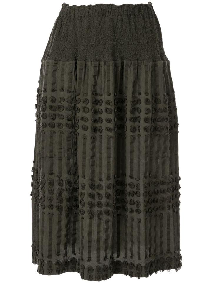 Issey Miyake Cauliflower Pon Textured Skirt - Green