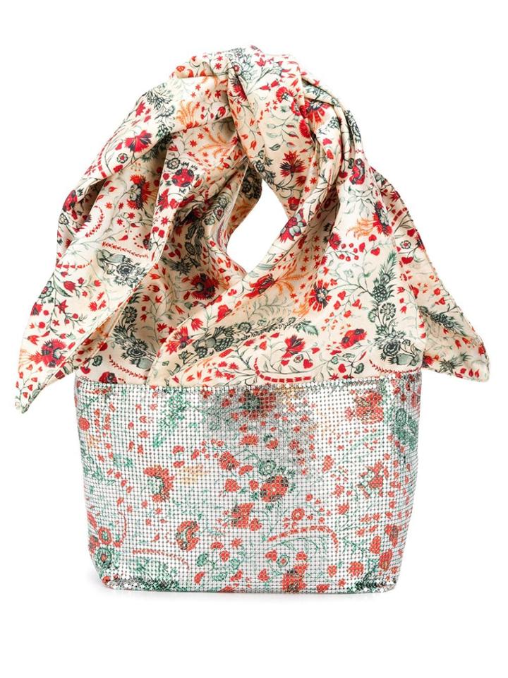 Paco Rabanne Chain Mail Scarf Tote - Grey