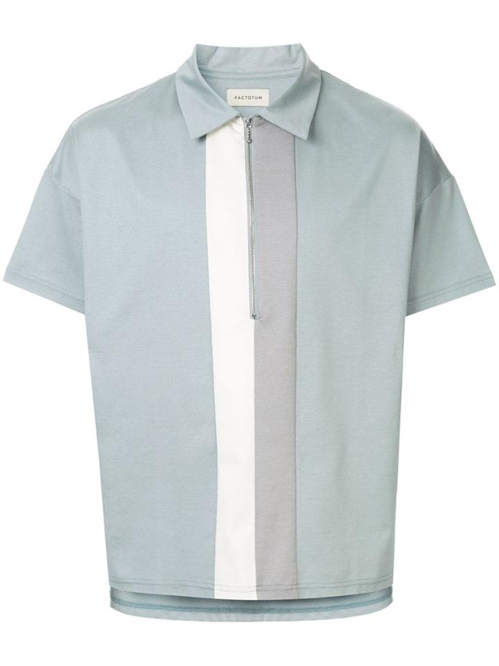 Factotum Colour-block Polo Shirt - Green