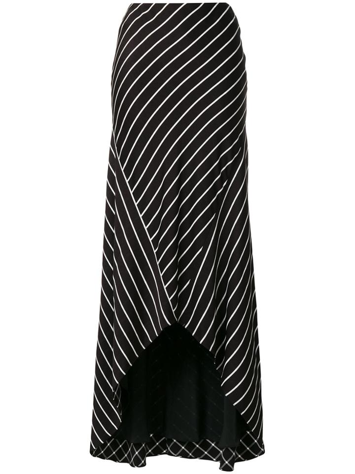 Haider Ackermann Pinstripe Long Skirt - Black