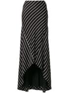 Haider Ackermann Pinstripe Long Skirt - Black