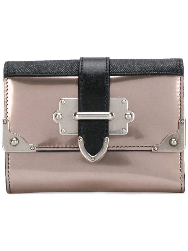 Prada Cahier Wallet - Black